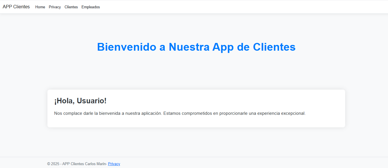 Imagen del proyecto CRUD Web Cliente y Empleado