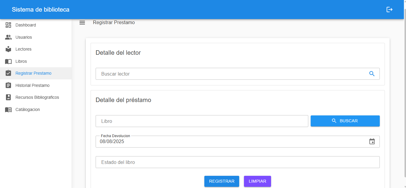 Imagen del proyecto Sistema de Biblioteca